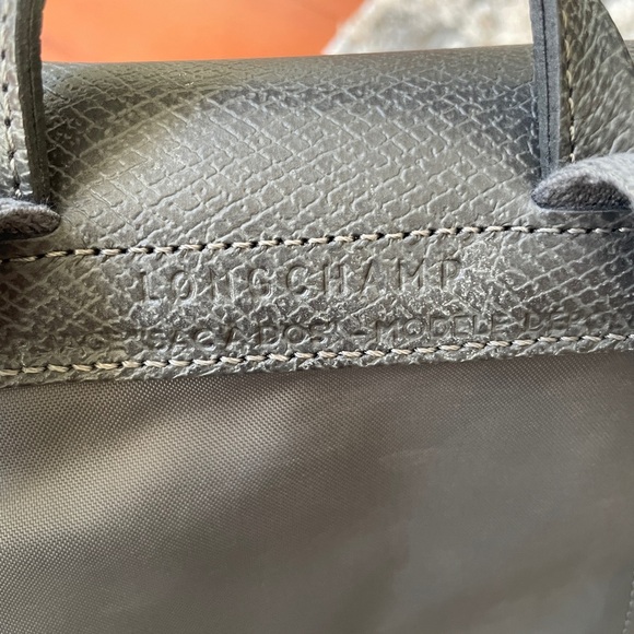 NEW Longchamp Le Pliage Small Canvas Backback- Grey - Picture 8 of 10